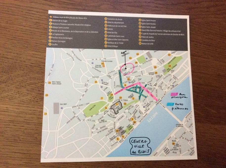 Loire Velo 3 Appartements Moderne Velo Parking 20 Places Velos Centre Ville Historique Blois Exterior foto